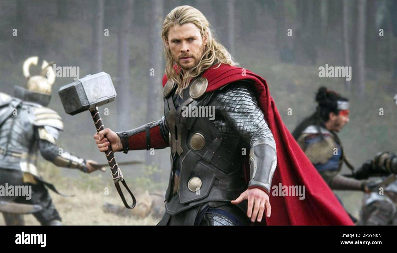 THOR 2011 Paramount Pictures film with Chris Hemsworth Stock Photo