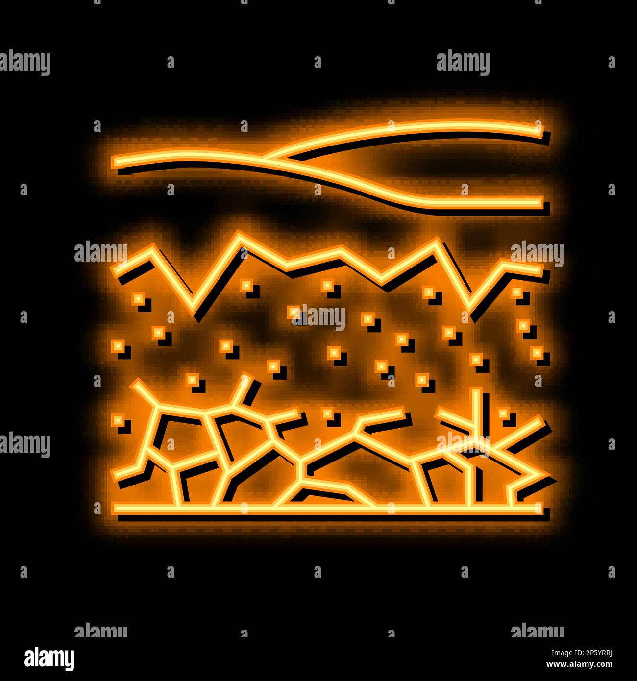 The dry river bed Stock Vector Images - Alamy
