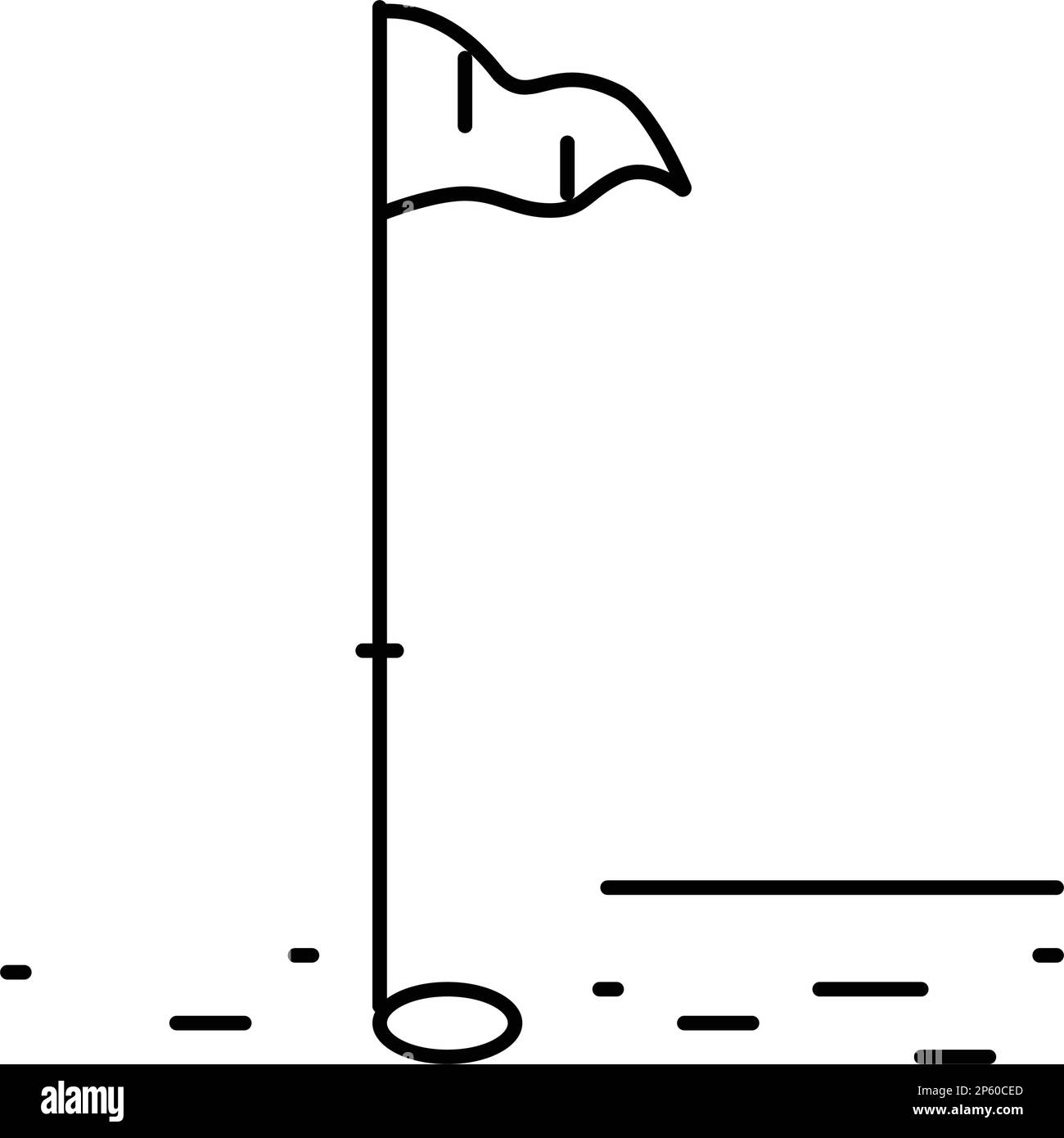 golf flag line icon vector illustration Stock Vector Image & Art Alamy