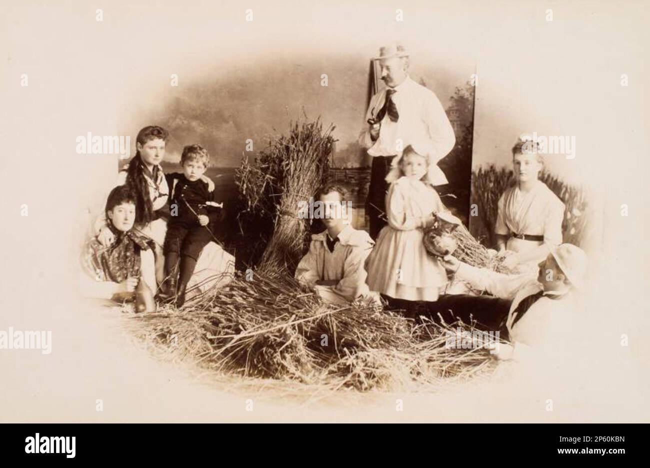 Tableau Vivant 'Harvest', 1888 Stock Photo Alamy