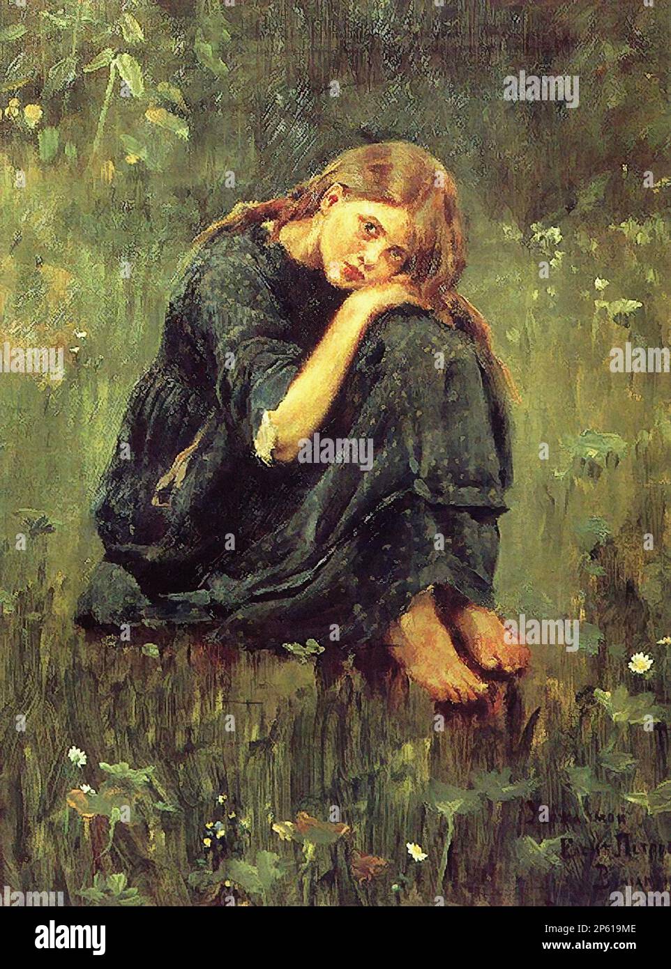 Васнецов Виктор - Аленушка 1 (Этюд) - Русская школа - XIX век ...