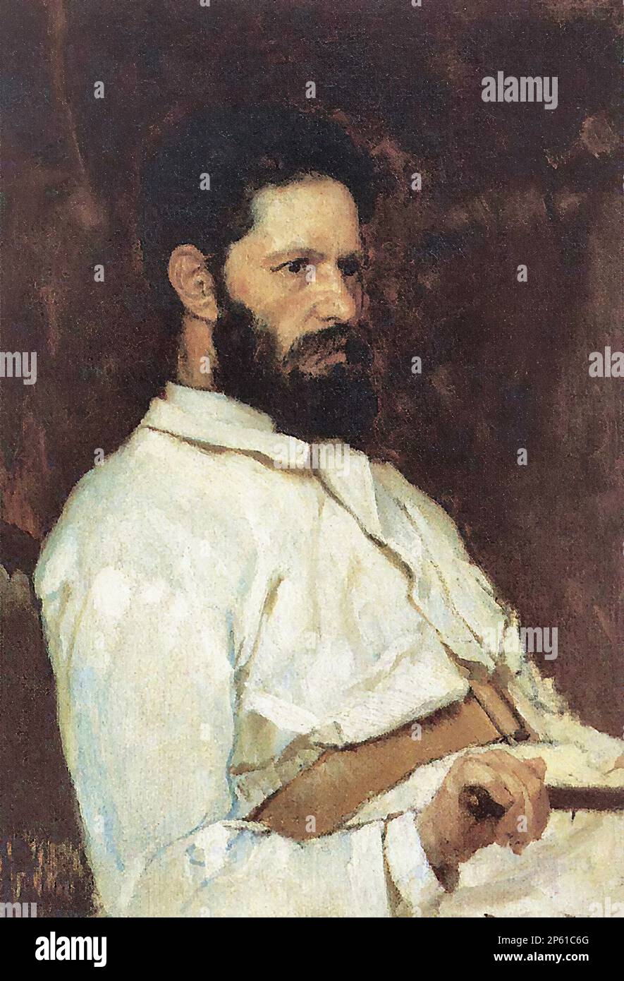 Васнецов Виктор - Портрет скульптора Марка Антокольского - Русская ...