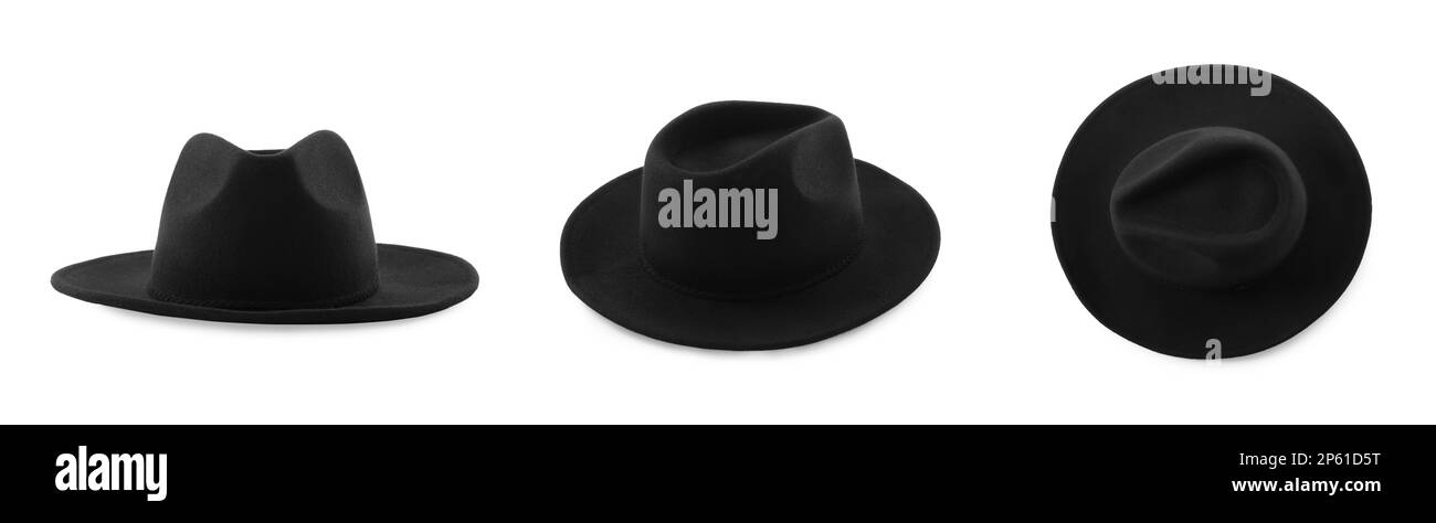 Cap collage Black and White Stock Photos & Images - Alamy