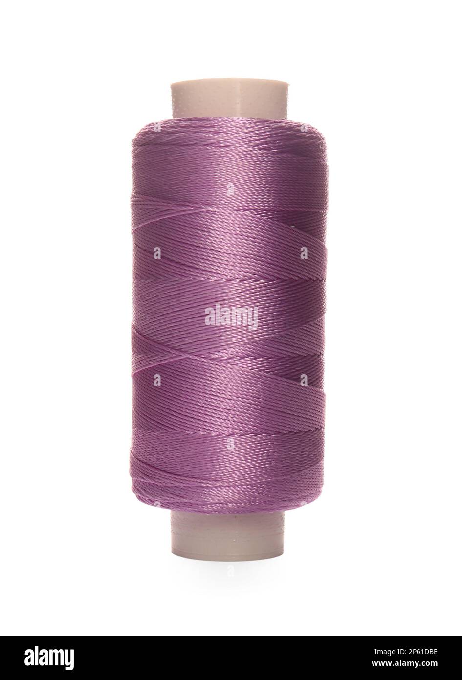 Spool of violet sewing thread isolated on white Stock Photo - Alamy