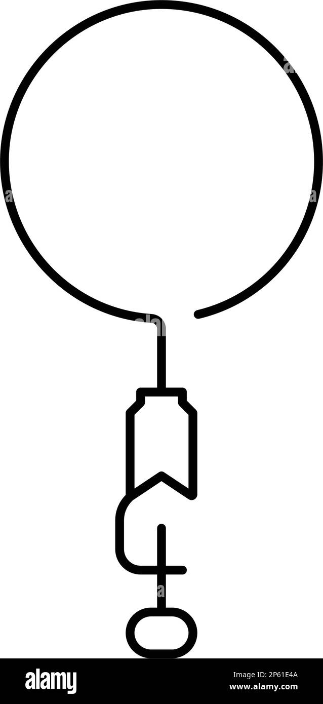 ring clamp chemical glassware lab line icon vector illustration Stock