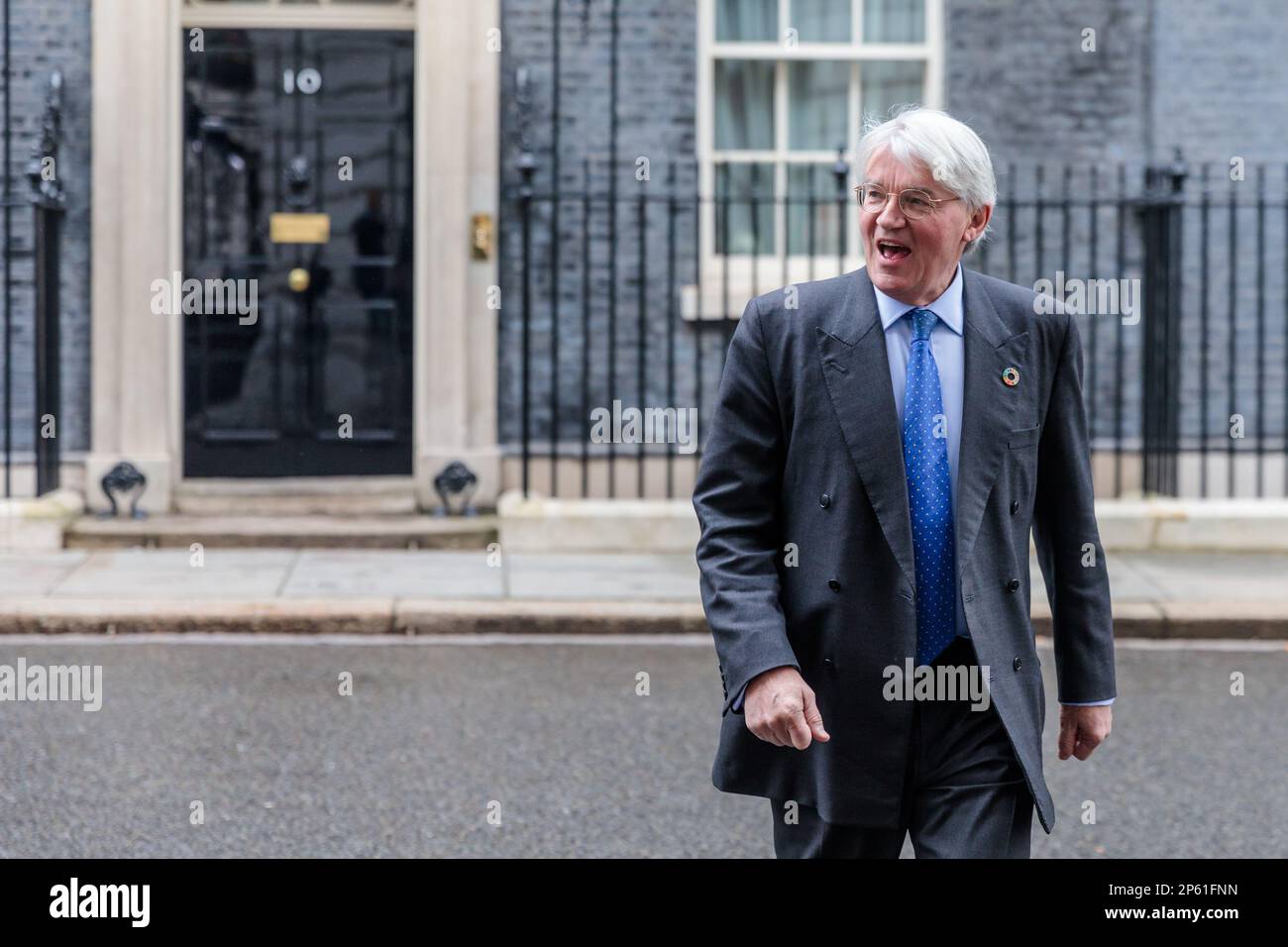 Downing Street, London, UK. 07 March 2023.  Andrew Mitchell MP, Minister of State (Minister for Development) in the Foreign, Commonwealth and Development Office, attends the weekly Cabinet Meeting at 10 Downing Street. Photo by Amanda Rose/Alamy Live News Stock Photo