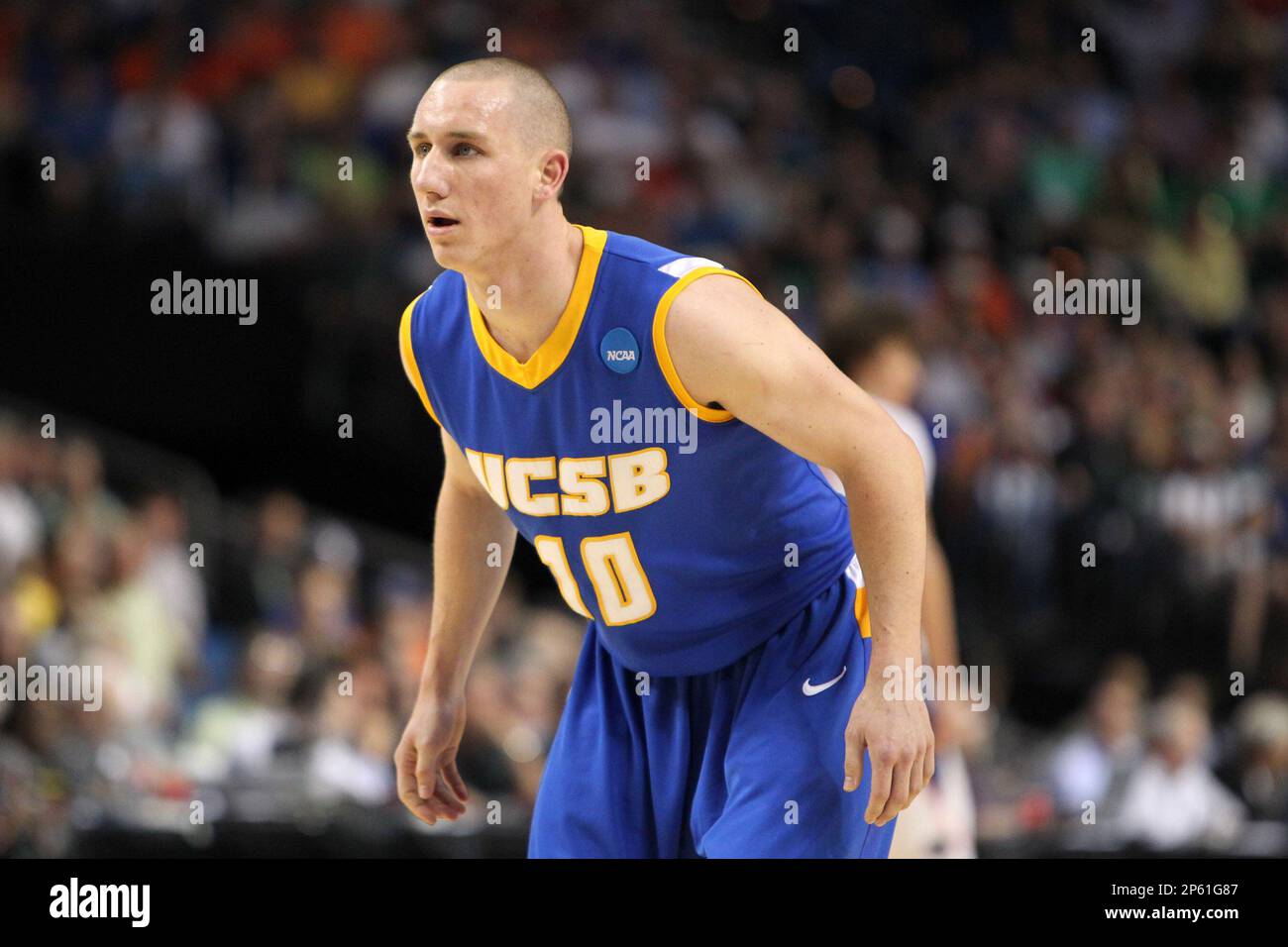 UCSB guard Kyle Boswell #10 during the second round game of the NCAA  Basketball Tournament at St. Pete Times Forum on March 17, 2011 in Tampa,  Florida. The Florida Gators defeated the