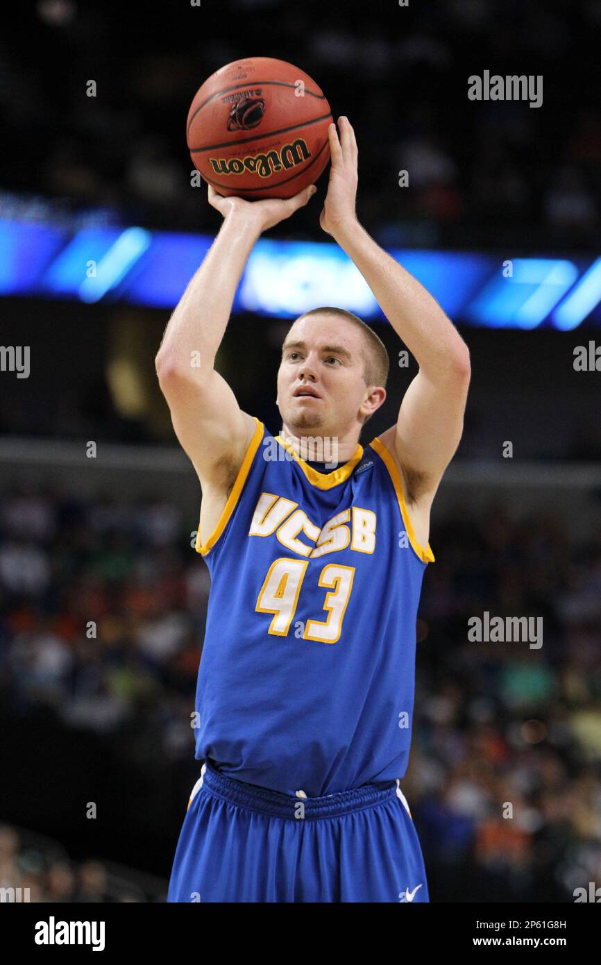 UCSB guard Troy Leaf #43 during the second round game of the NCAA  Basketball Tournament at St. Pete Times Forum on March 17, 2011 in Tampa,  Florida. The Florida Gators defeated the