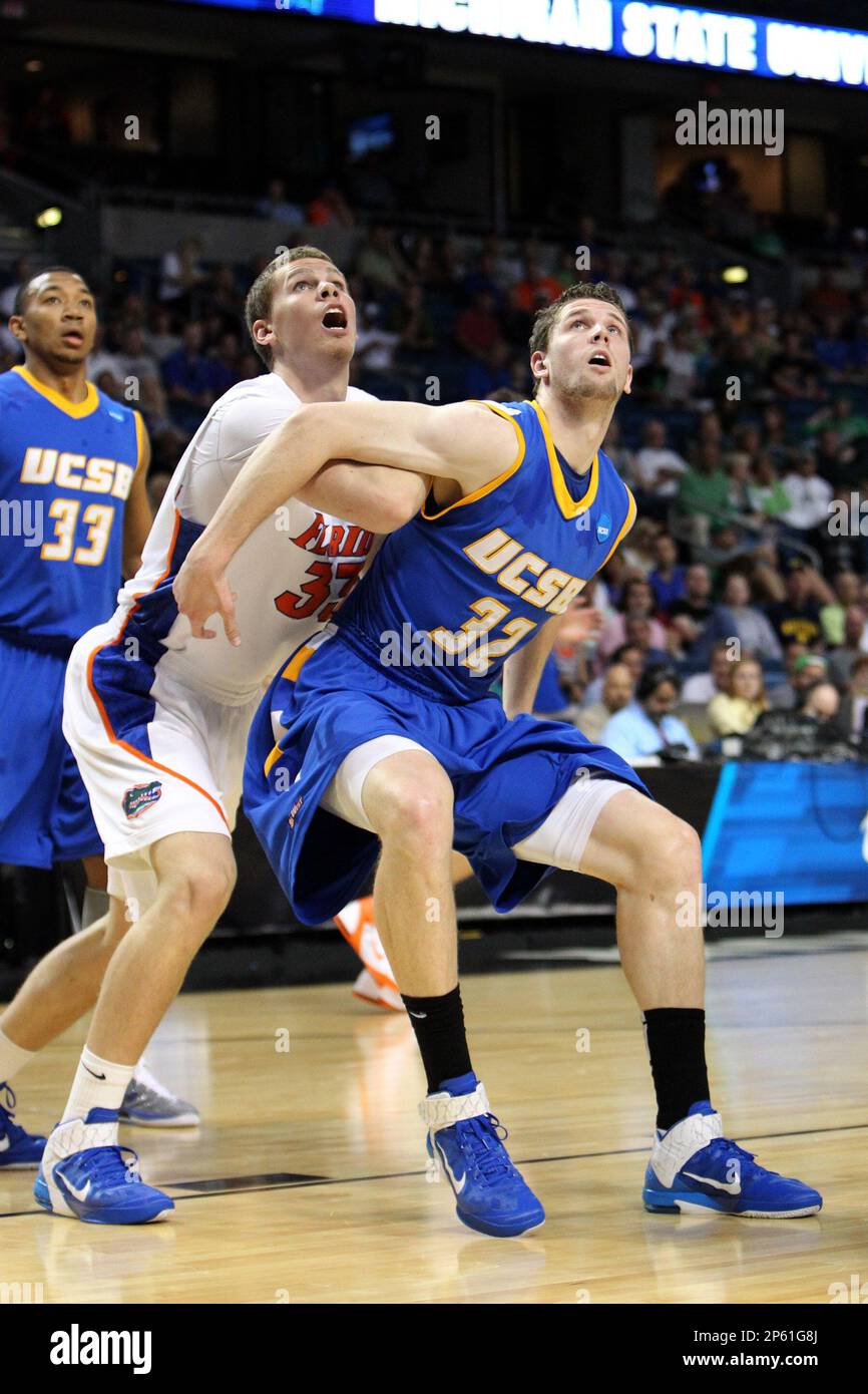 UCSB guard Troy Leaf #43 during the second round game of the NCAA  Basketball Tournament at St. Pete Times Forum on March 17, 2011 in Tampa,  Florida. The Florida Gators defeated the