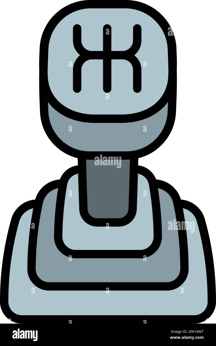 Car manual gearbox icon outline vector. Brake vehicle. Gear system ...