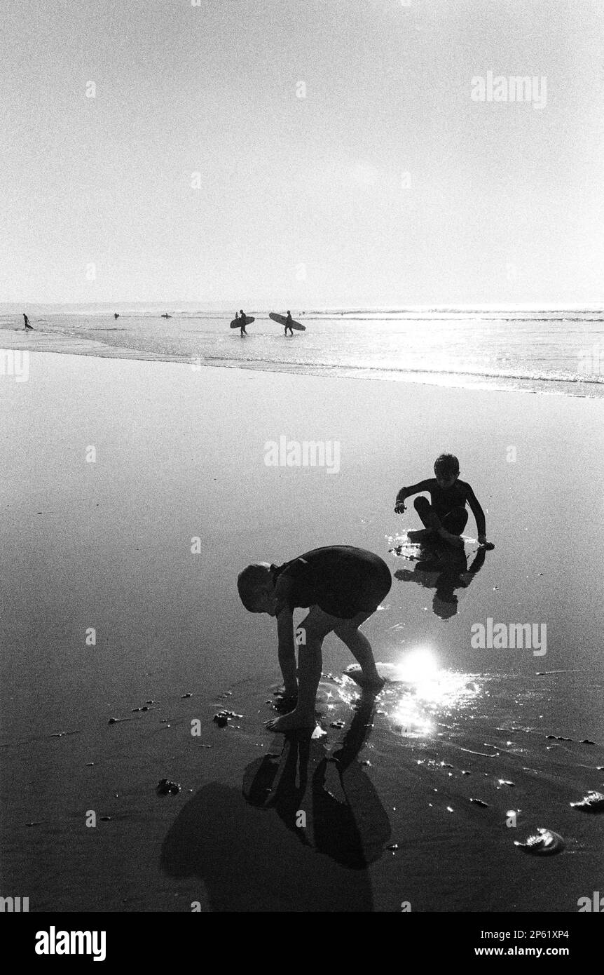 Saunton Sands beach, North Devon, England, United Kingdom Stock Photo