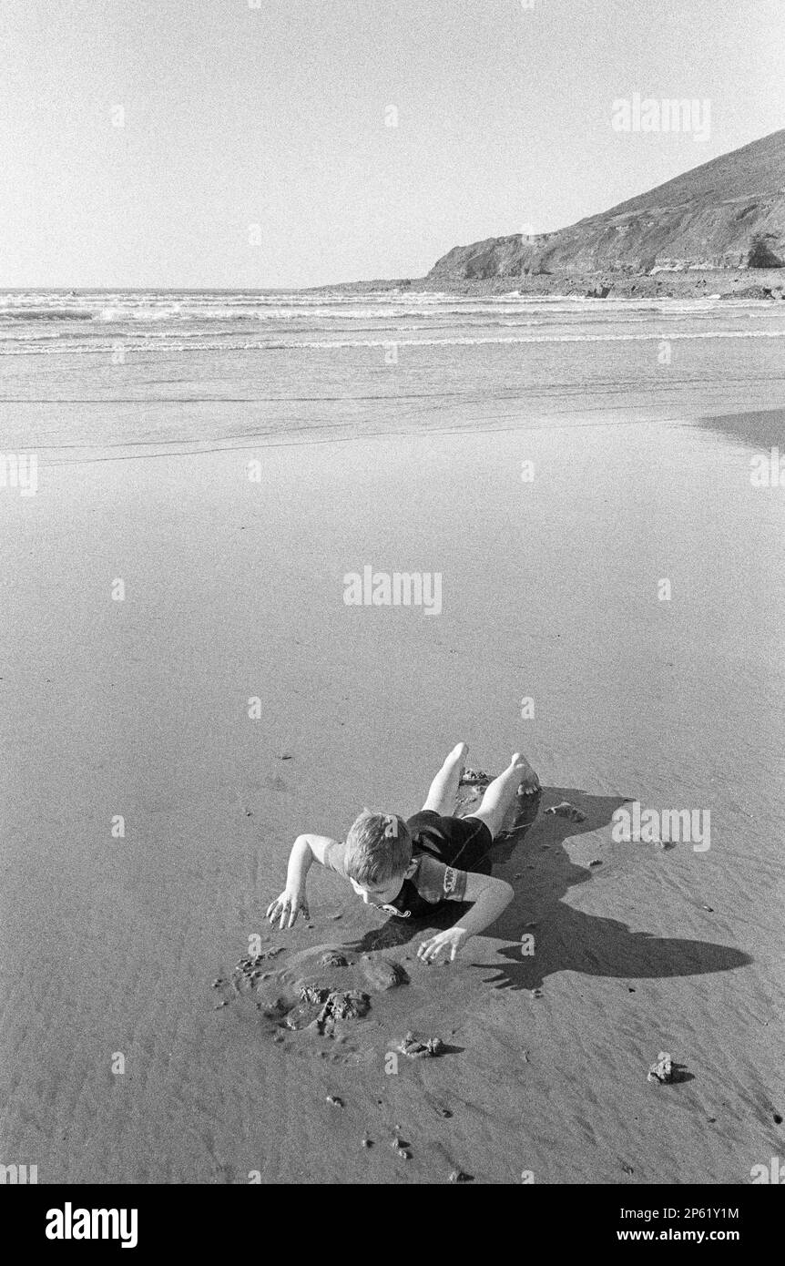 Saunton Sands beach, North Devon, England, United Kingdom Stock Photo