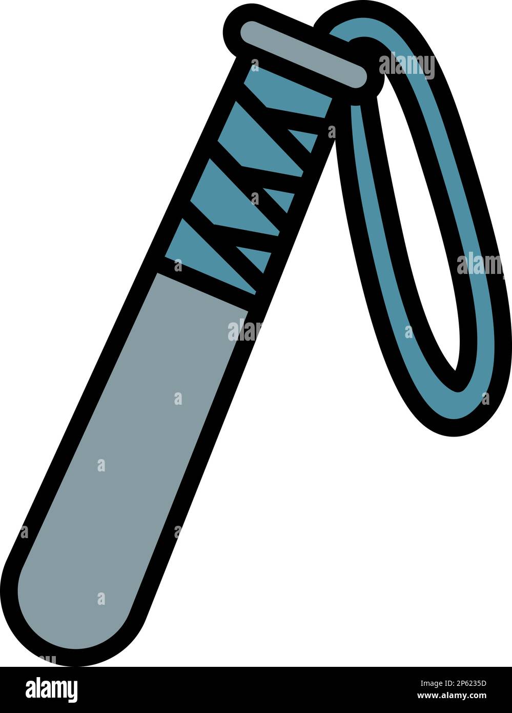 Police tool icon outline vector. Police equipment. Baton officer Stock ...