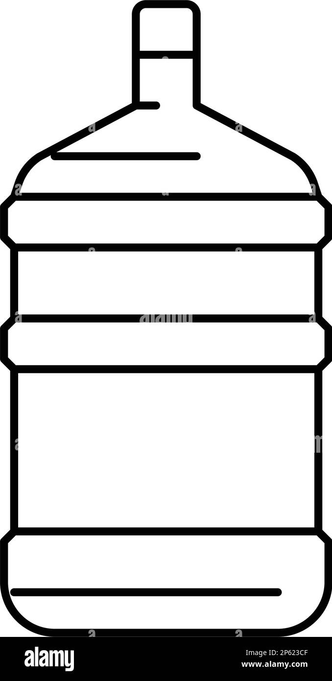 product water plastic bottle line icon vector illustration Stock Vector ...