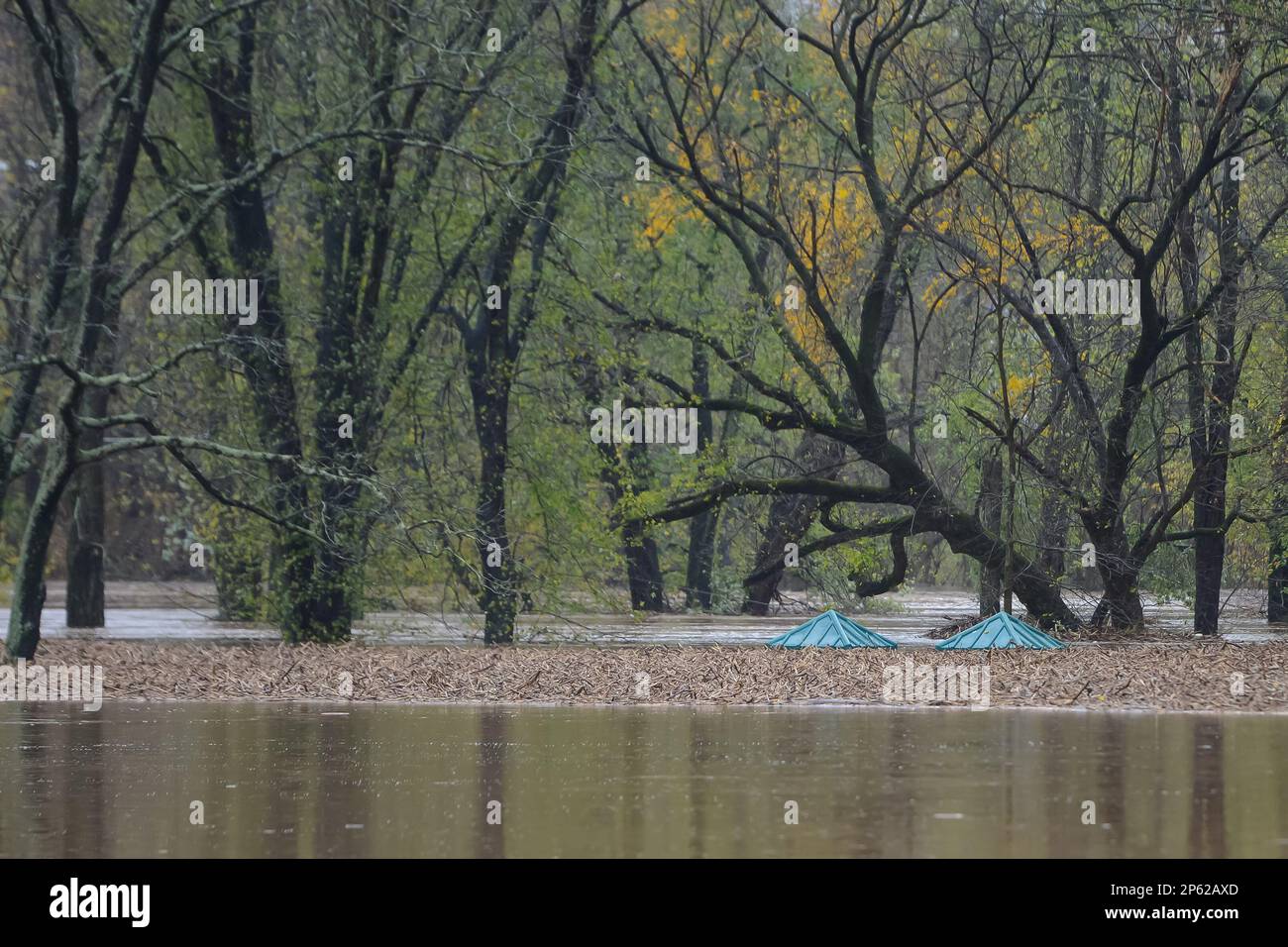 OCT 30, 2012 The roofs of two toilets are all that remain visible at
