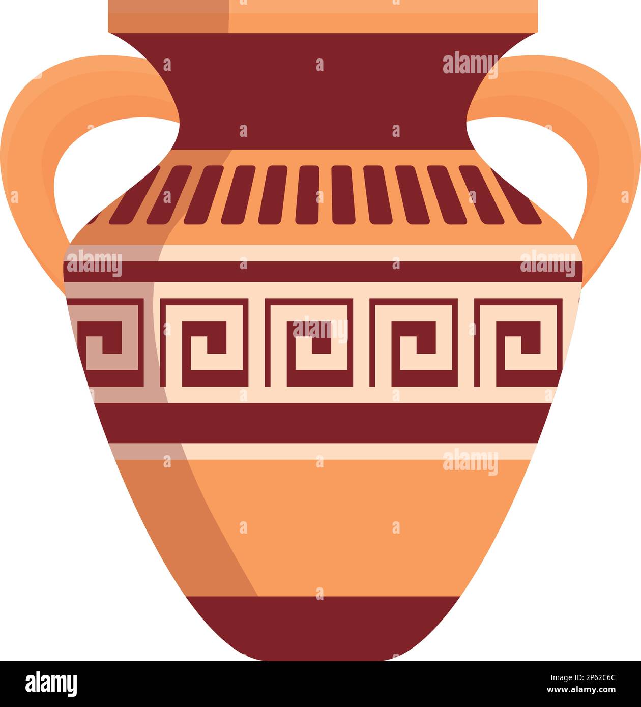 Ancient greece vase icon cartoon vector. Rome history. Art pottery Stock Vector