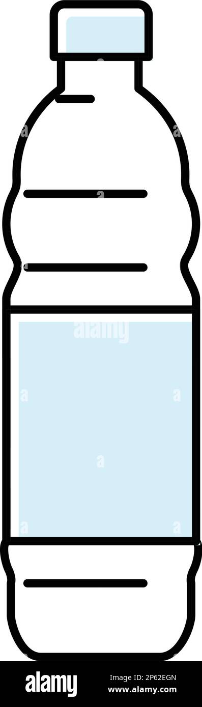 empty water plastic bottle color icon vector illustration Stock Vector ...