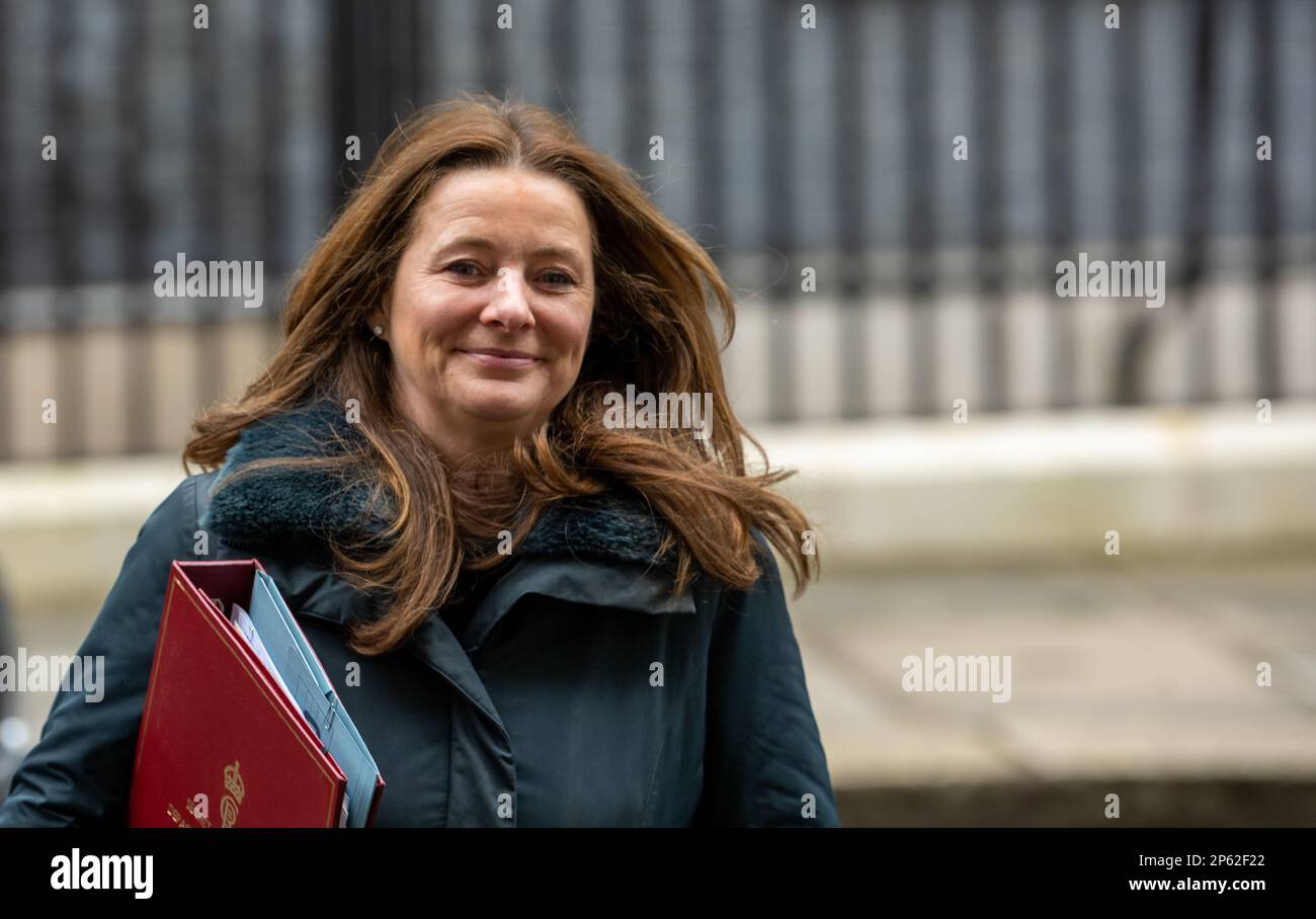 London, UK. 07th Mar, 2023. Gillian Keegan, Education Secretary, at a cabinet meeting at 10 Downing Street London. Credit: Ian Davidson/Alamy Live News Stock Photo