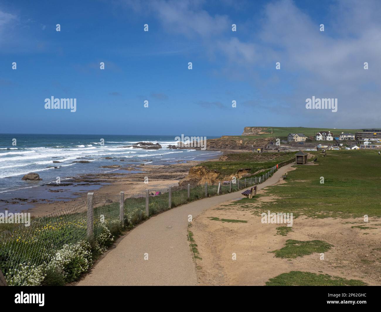 Bude seaside town in north east Cornwall, England Stock Photo Alamy