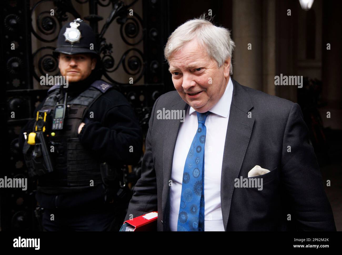 London, UK. 07th Mar, 2023. Lord True, Lord Privy Seal, Leader of the House of Lords, arrives for the Cabinet meeting. Credit: Mark Thomas/Alamy Live News Stock Photo