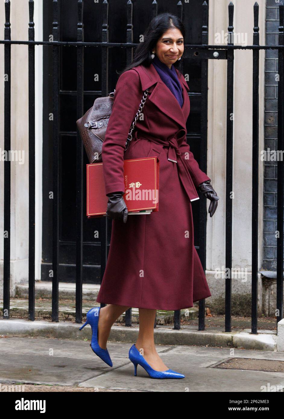 London, UK. 07th Mar, 2023. Home Secretary, Suella Braverman, arrives for the Cabinet meeting. Credit: Mark Thomas/Alamy Live News Stock Photo