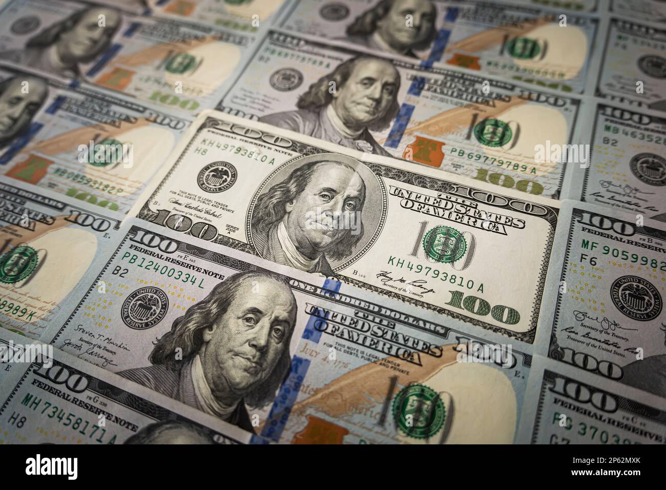 a lot of table bills on the background. One old bill among the new