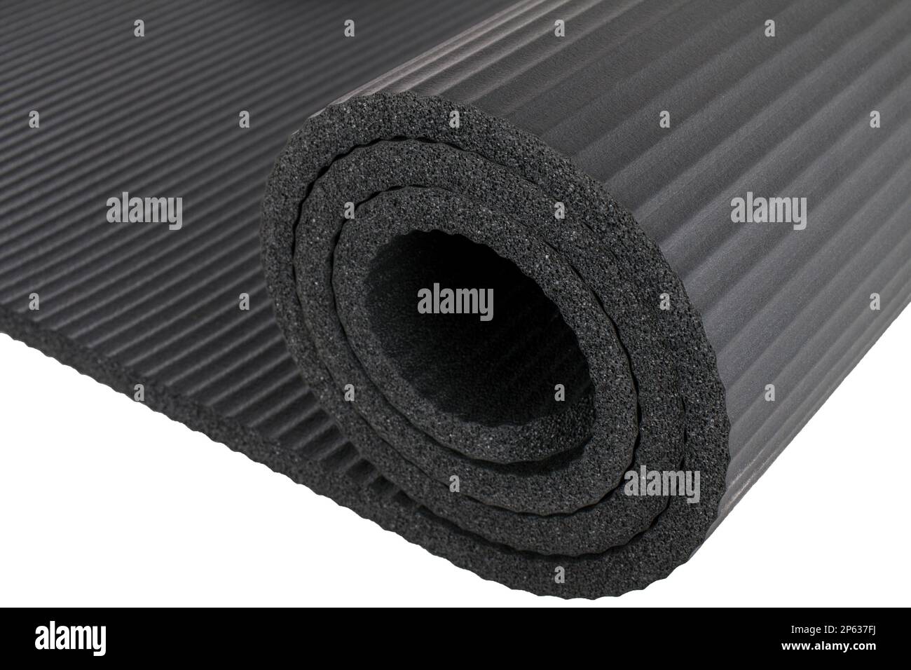Yoga mat isolated on white background Stock Photo