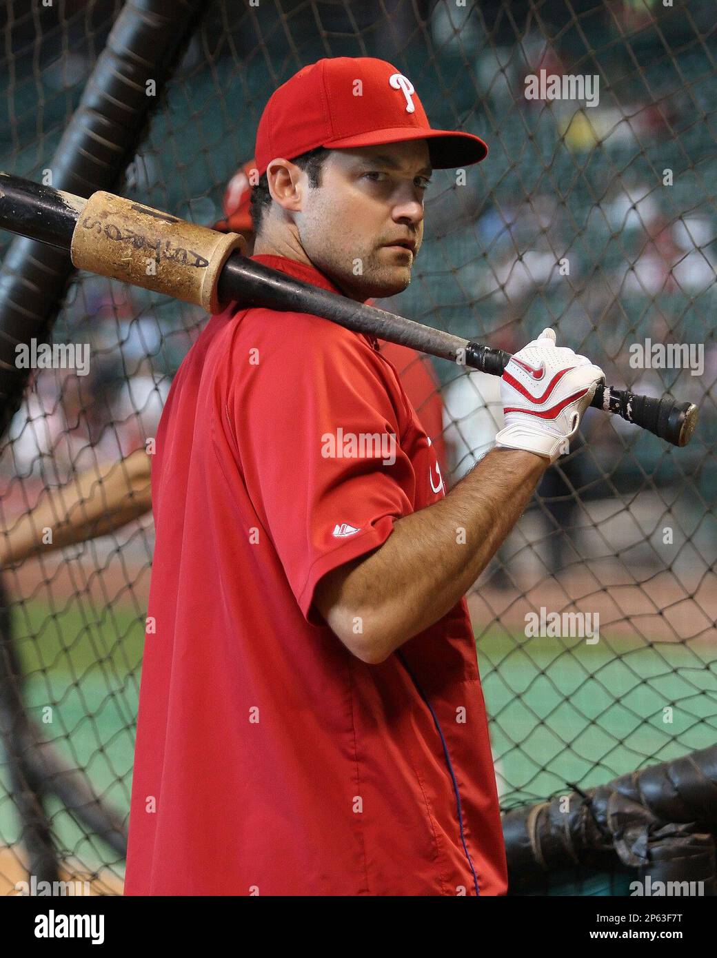 Oct 31, 2008 - Philadelphia, Pennsylvania, USA - Phillies' PAT BURRELL  celebrates as he rides on the Budweiser