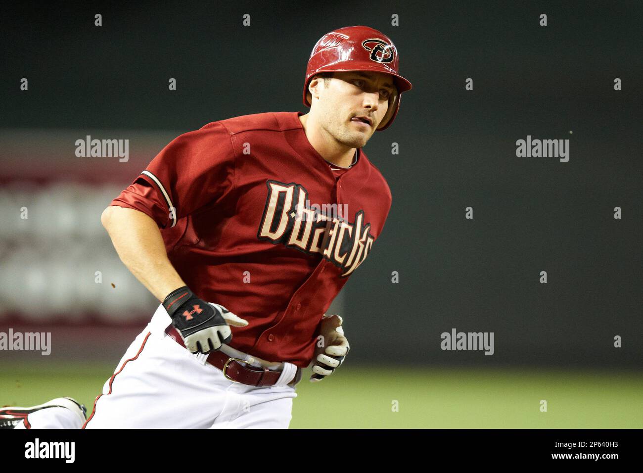 Los Angeles Dodgers Joc Pederson bats during the MLB All-Star Game on July  14, 2015 at Great American Ball Park in Cincinnati, Ohio. (Mike Janes/Four  Seam Images via AP Stock Photo 