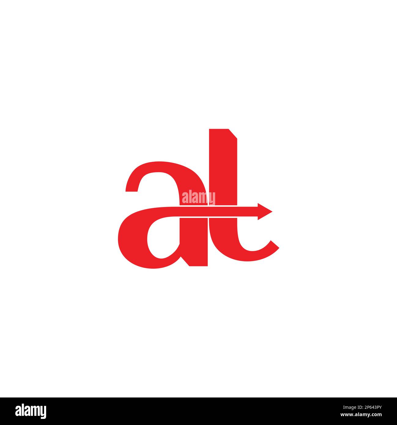letter ta abstract simple arrow movement logo vector Stock Vector