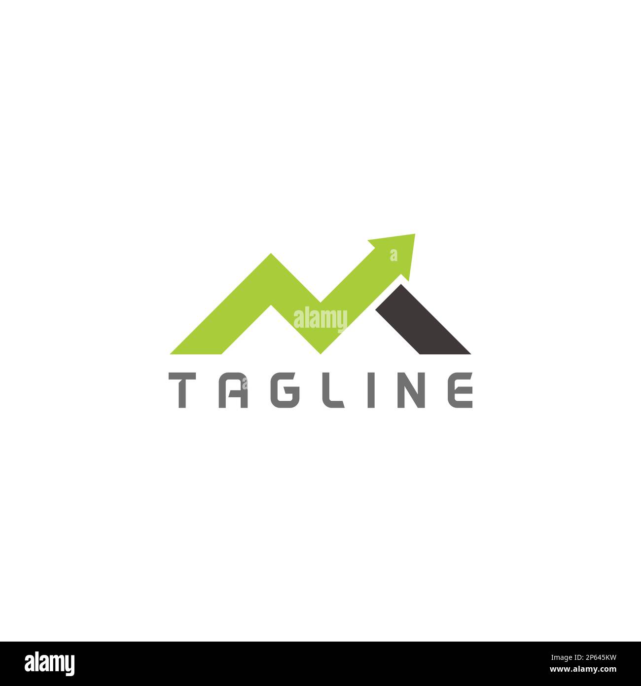 letter n m arrow up chart line logo vector Stock Vector Image & Art - Alamy