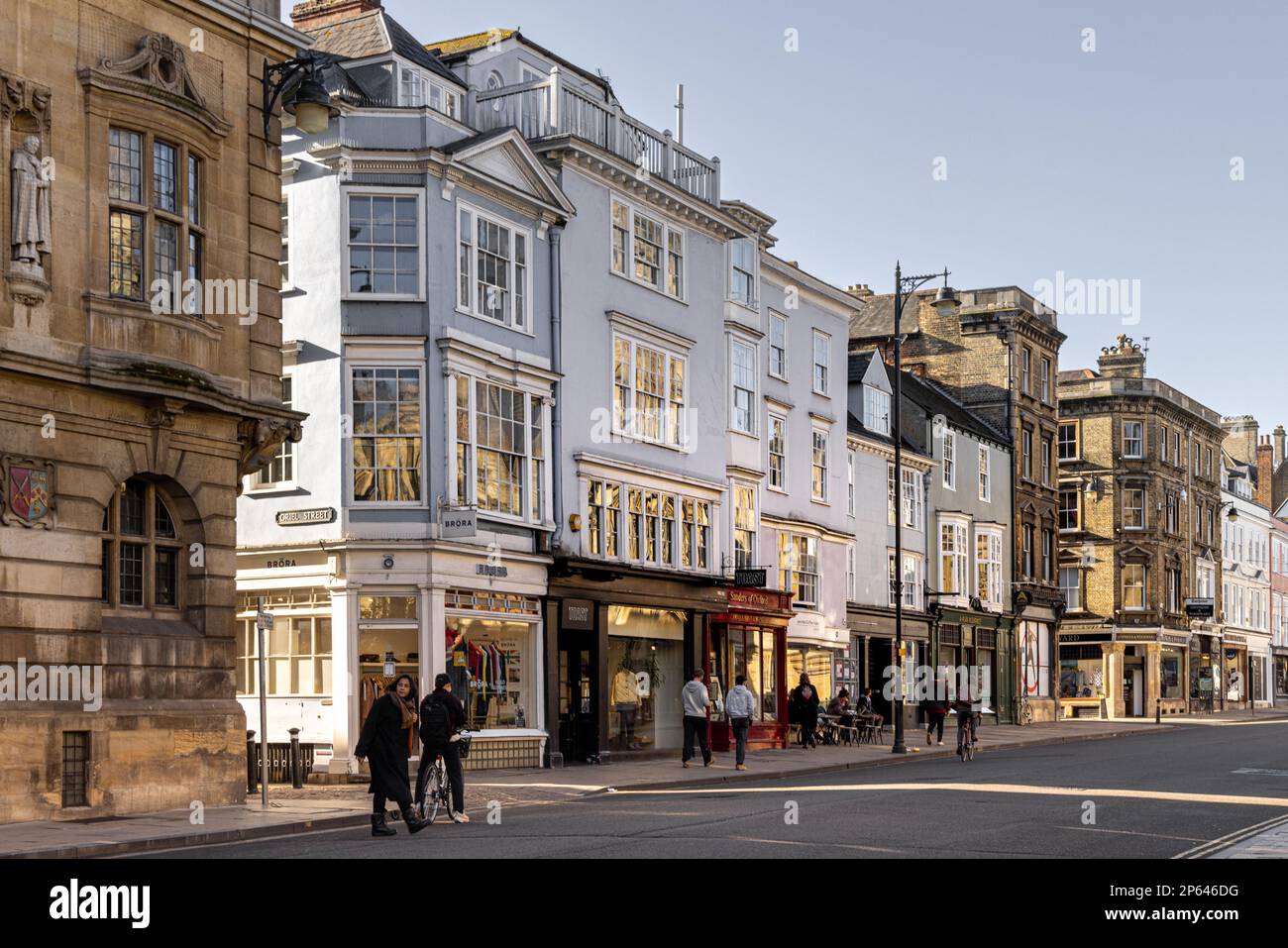 High Street, Oxford City, Oxford, Oxfordshire, England Stock Photo