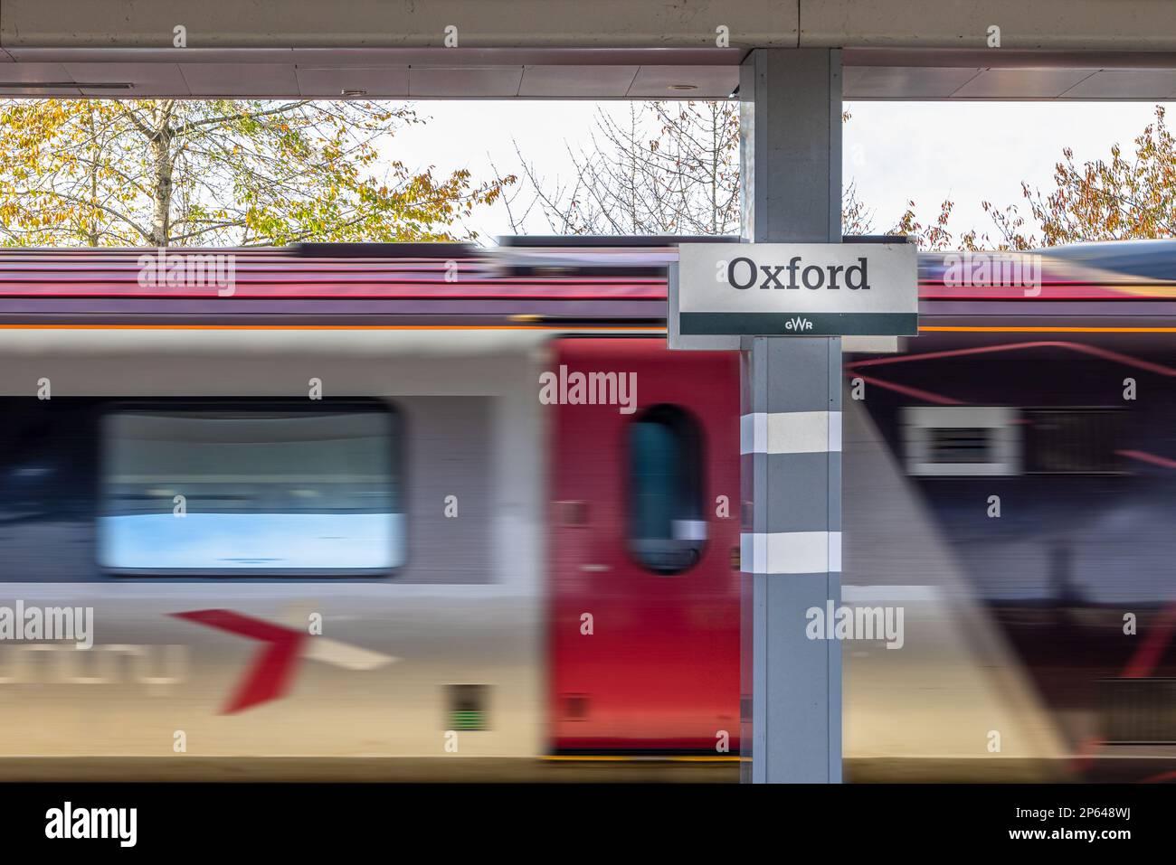 Oxford train station, Oxford City, Oxford, Oxfordshire, England Stock Photo