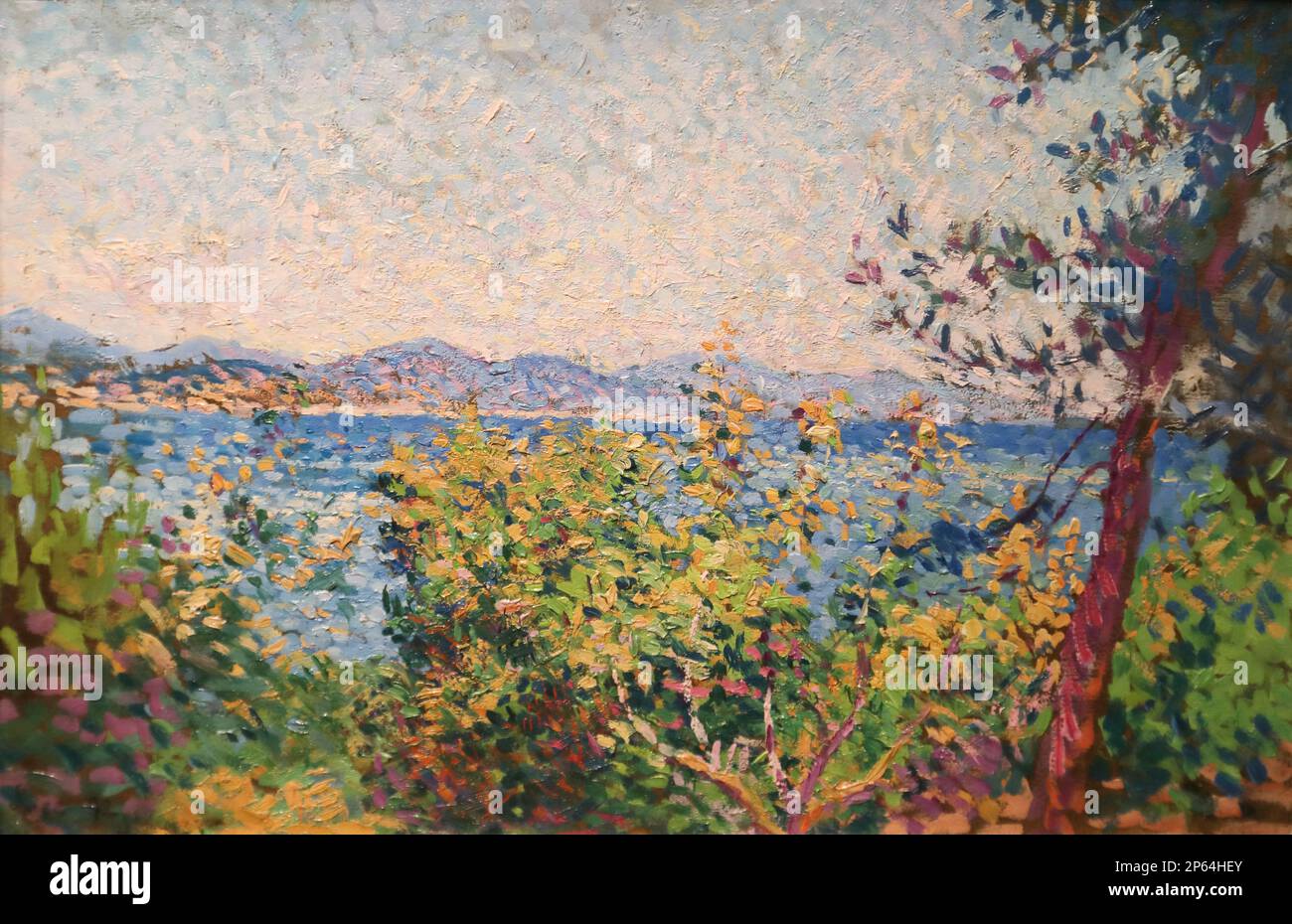 Samois by French painter Paul Signac at the Wallraf-Richartz Museum, Cologne, Germany Stock Photo