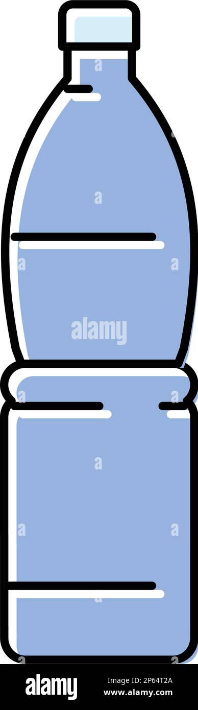 drink water plastic bottle color icon vector illustration Stock Vector ...