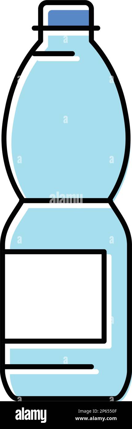 recycle water plastic bottle color icon vector illustration Stock ...