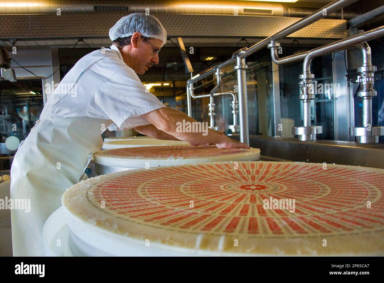 Switzerland, Canton Bern, Affoltern Im Emmental, dairy production of