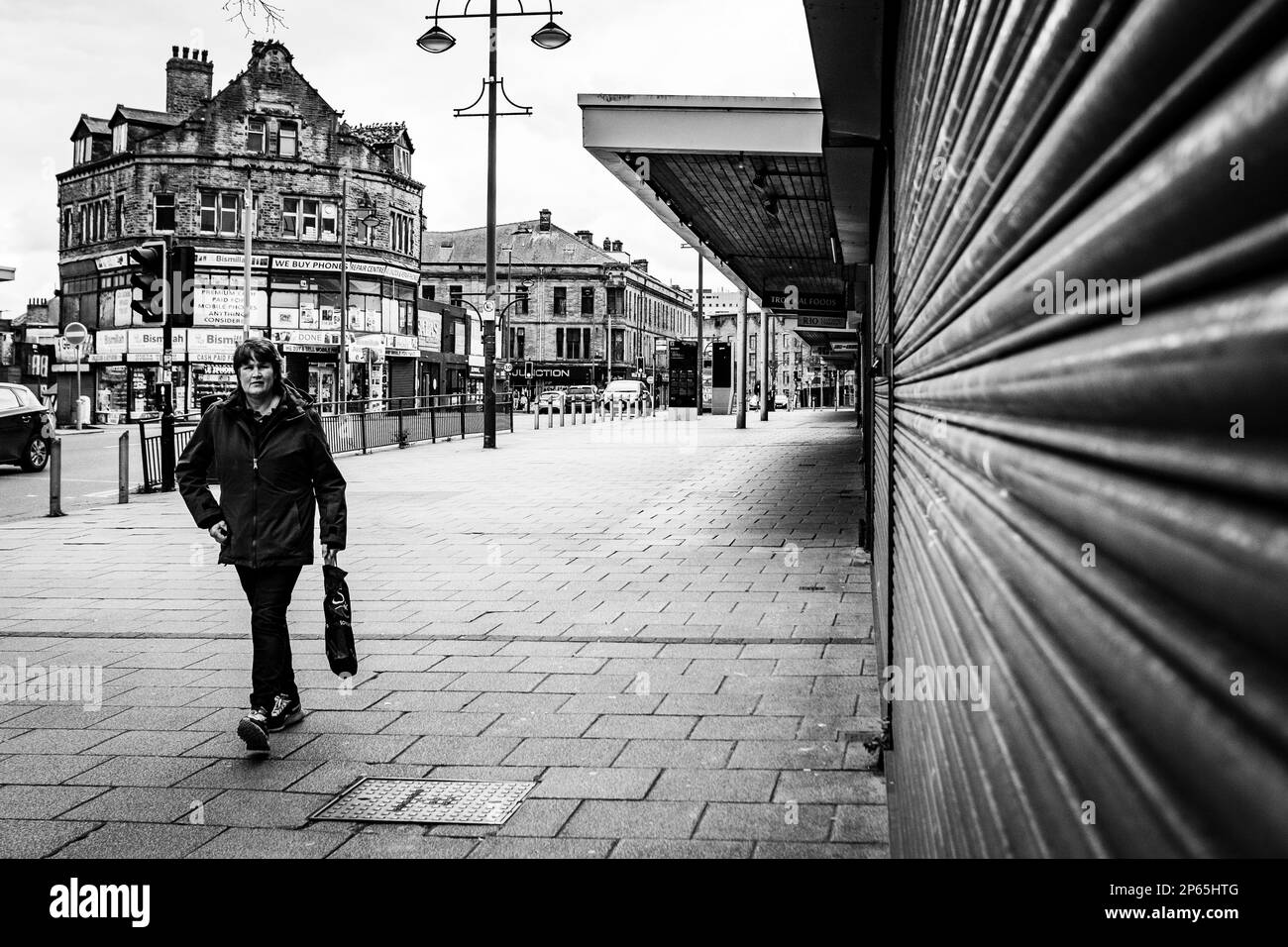 Run down buildings in the centre of Bradford City Centre Stock Photo ...