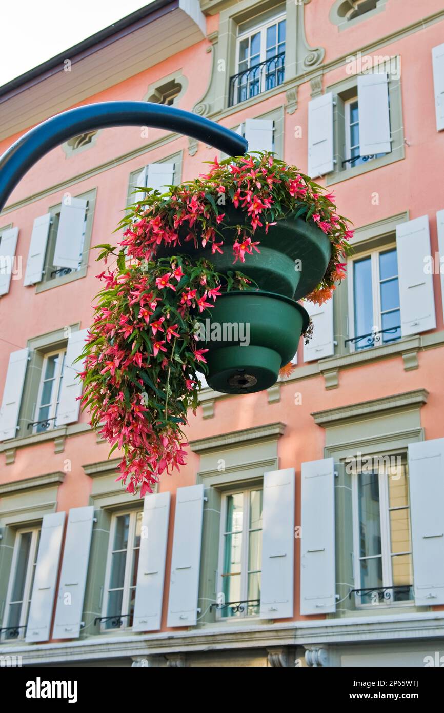Traditional house, Vevey, Switzerland Stock Photo Alamy