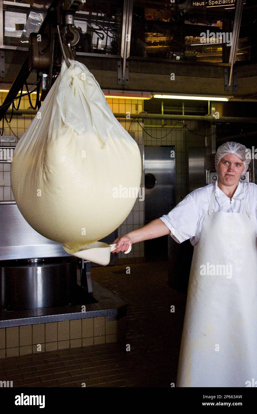 Switzerland, Canton Bern, Affoltern Im Emmental, dairy production of
