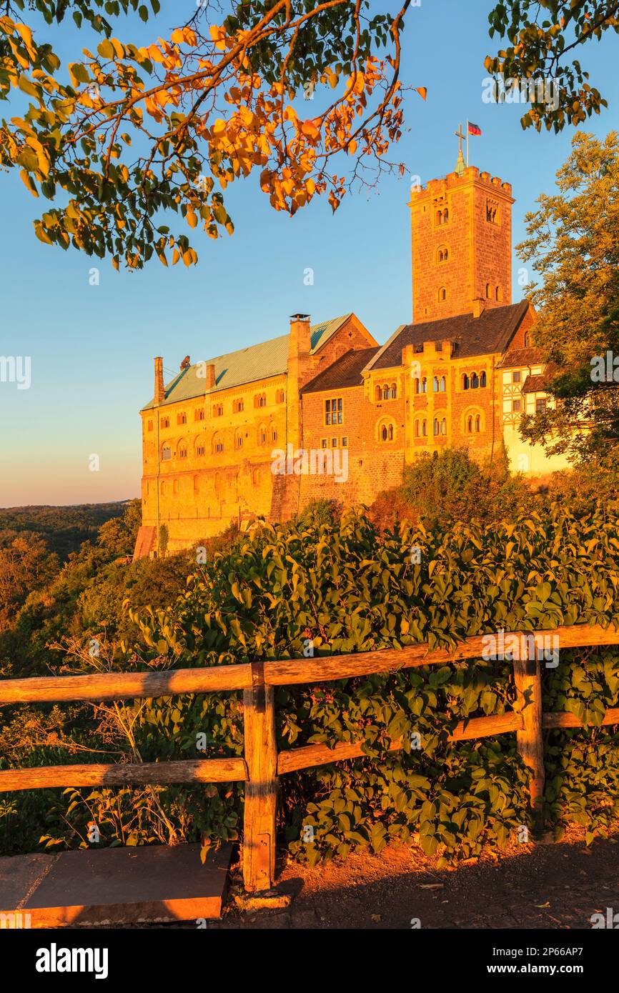 Wartburg Castle near Eisenach, Thuringian Forest, Thuringia, Germany, Europe Stock Photo