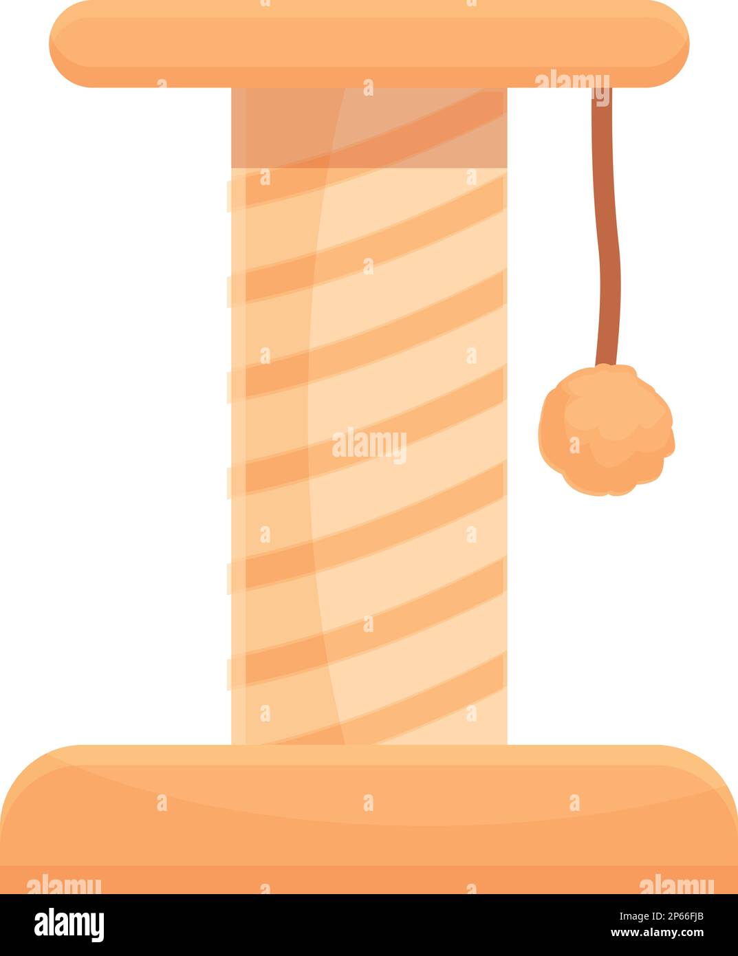 cat-post-icon-cartoon-vector-house-tower-pet-toy-stock-vector-image