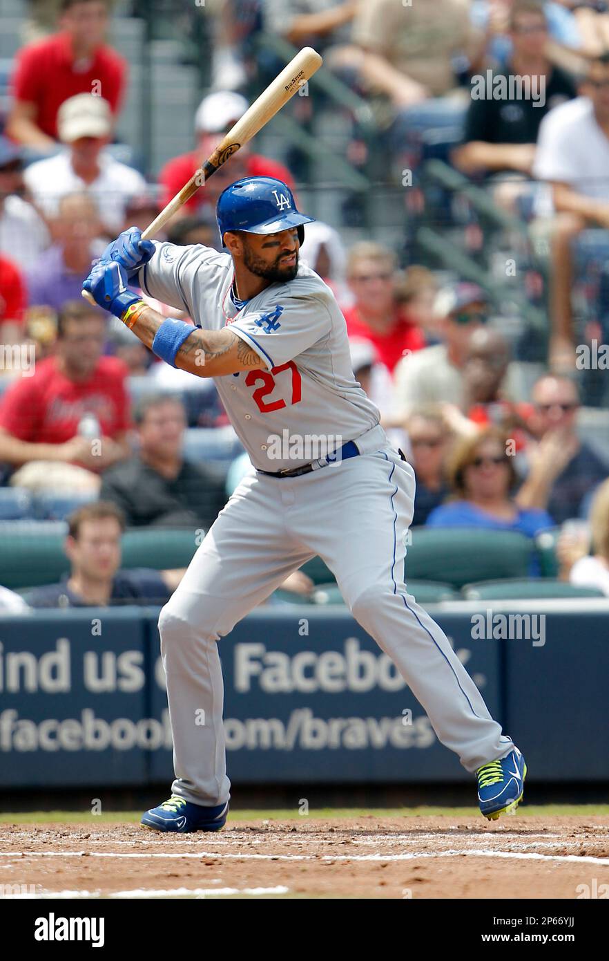 Los Angeles Dodgers Matt Kemp during a game against the Atlanta