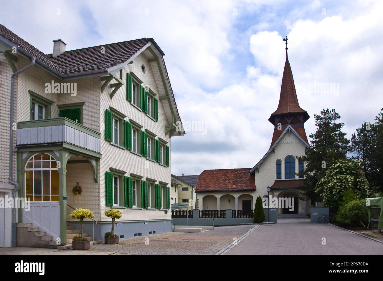 Church, Appenzell, Switzerland Stock Photo