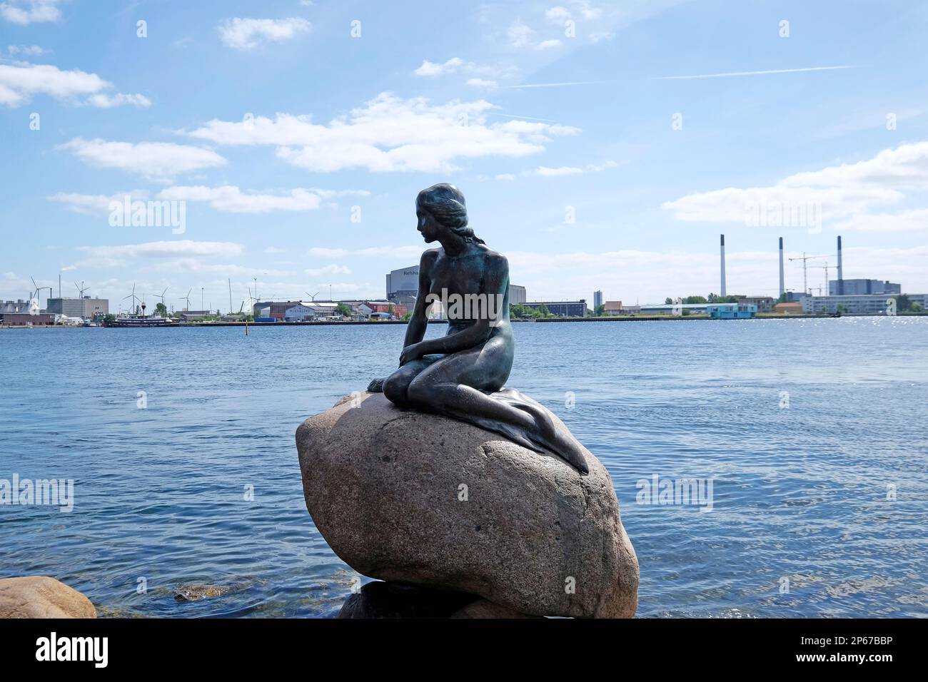 Denmark, Copenhagen, Little mermaid Stock Photo