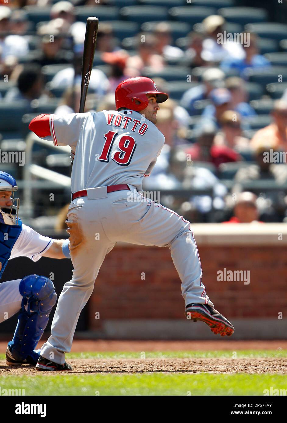 Cincinnati Reds Joey Votto during a game against the New York Mets at Citi  Field in Flushing Meadows, NY. on June 17, 2012.(AP PhotoTom DiPace Stock  Photo - Alamy