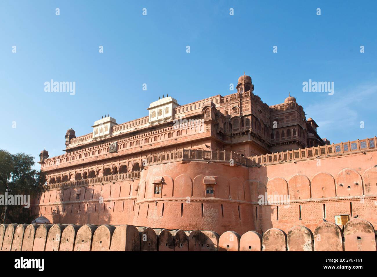 India, Rajasthan, Bikaner, Junagarh fort Stock Photo