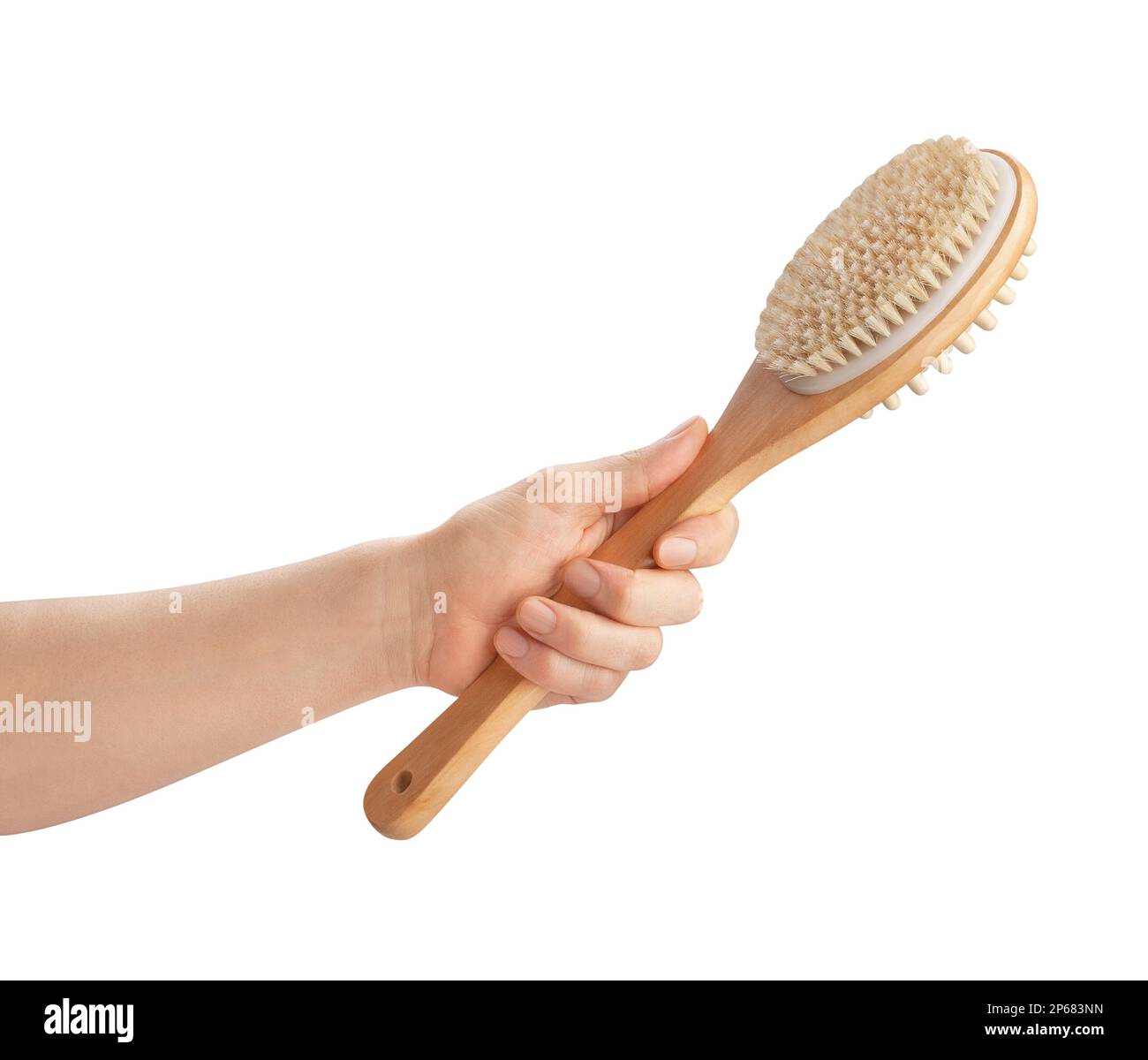 brush washcloth in hand path isolated on white Stock Photo Alamy
