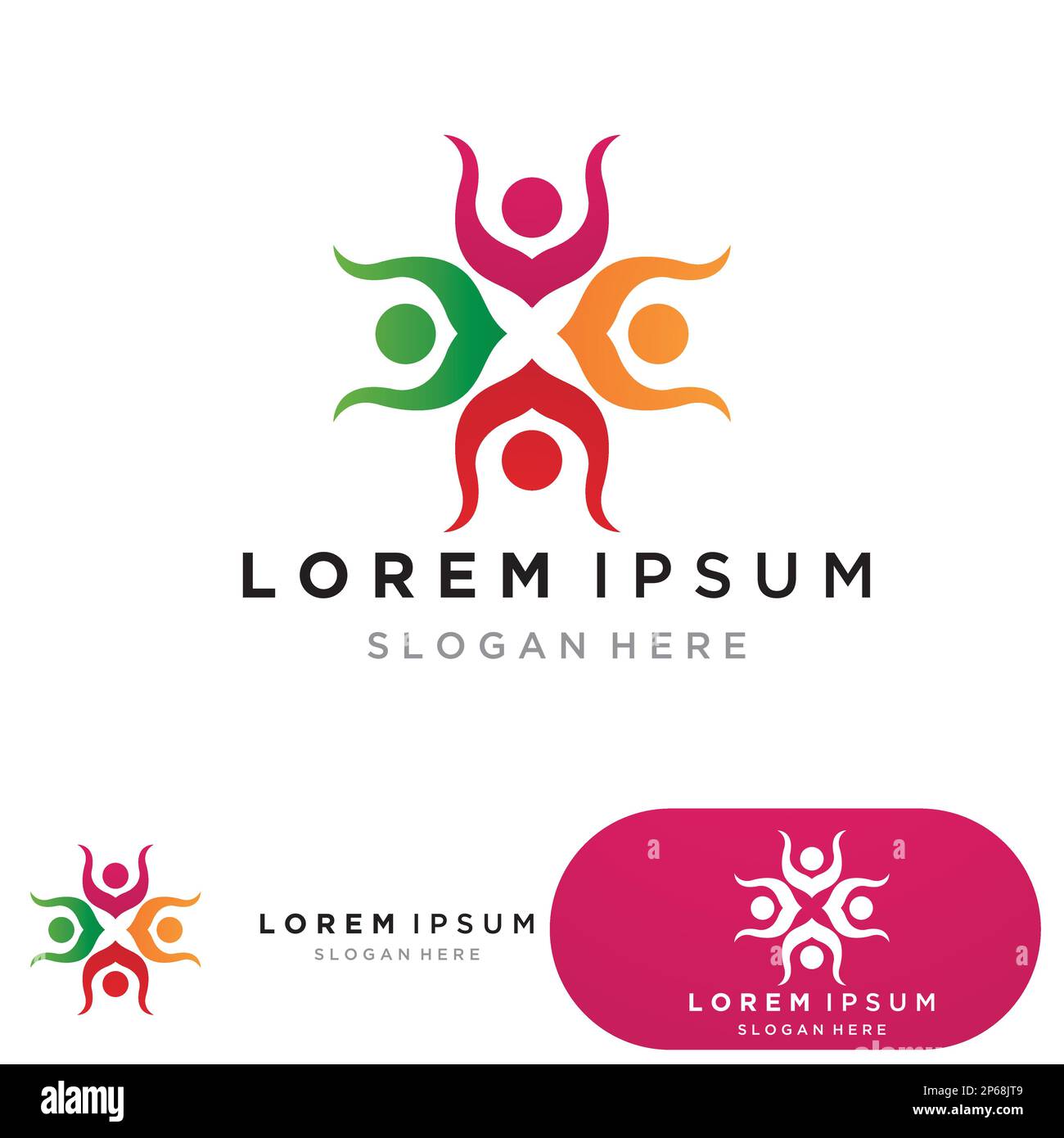 Community Logo Design Template for Teams or and social