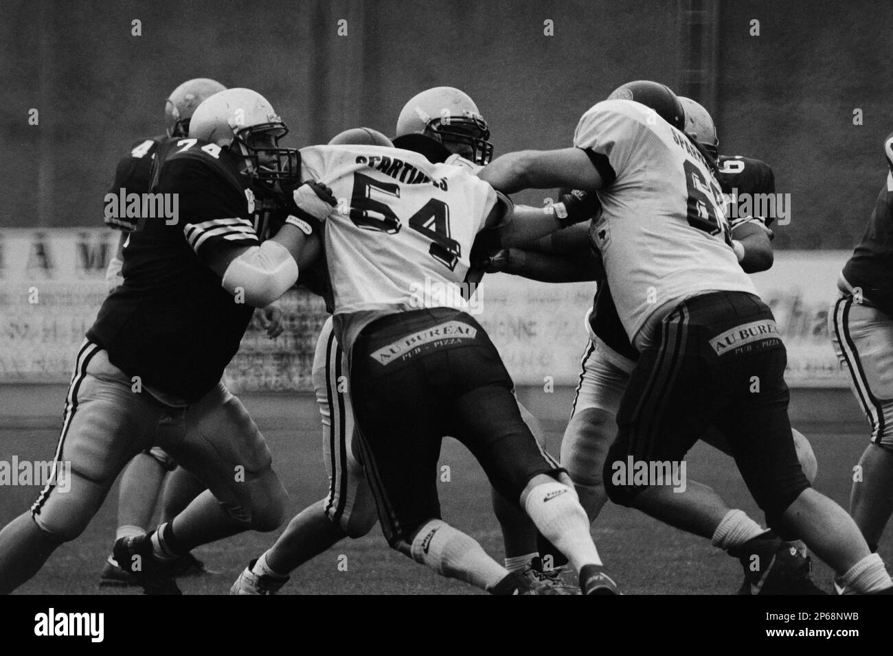 Archives 90ies American football match, Villeurbanne, France, 1996